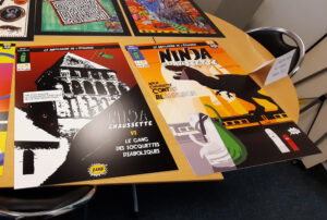 Deux fausses couvertures de comics pour Noël en Chaussette (mairie de Redon)