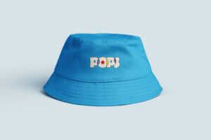Mock up d'un logo sur un bob chapeau