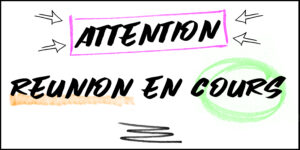 Signalétique pour indiquer quand une réunion est en cours dans une salle